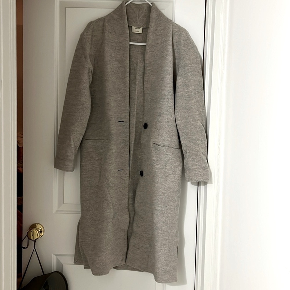 Aritzia Wilfred booked wool light coat